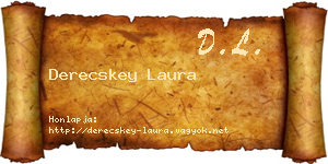 Derecskey Laura névjegykártya